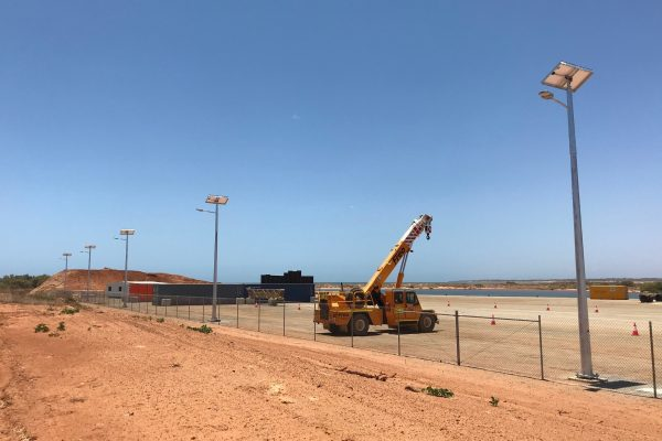 mining sites separated solar street light